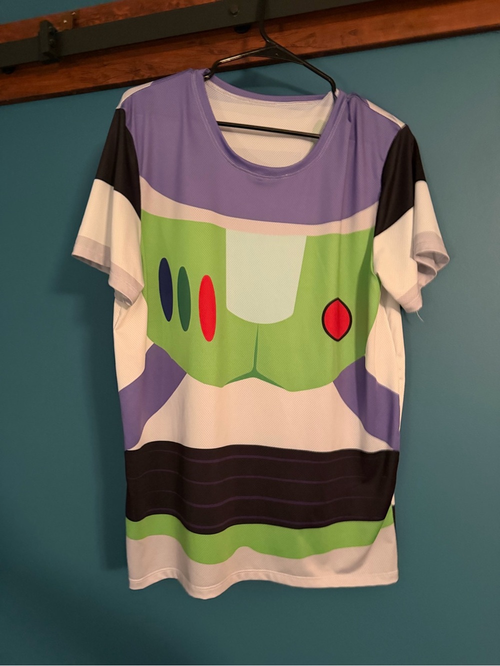 Buzz Lightyear Graphic Mesh Tee - Purple & Green